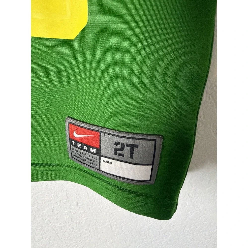 Nike Toddler #10 Oregon Ducks Green Football Jersey Size 2T Kids